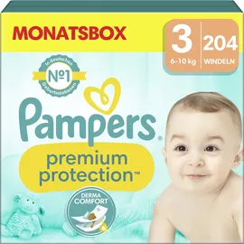 Pampers Premium Protection 6 - 10 kg 204 St.