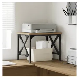 vidaXL Druckerständer Artisan-Eiche 40 x 30 x 31 cm Holzwerkstoff, Verstellbarer Ständer, rechteckiger Drucker, Büro-Organizer, moderner Tisch, höhenverstellbar