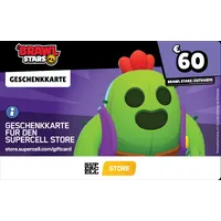 Supercell Brawl Stars Geschenkkarte 60 Euro