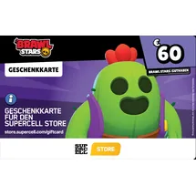 Supercell Brawl Stars Geschenkkarte 60 Euro