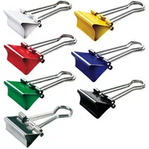 Maul Foldbackklammern farbsortiert 1,9 cm - 12 Stück