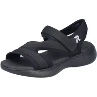 Rieker Damen V2166 Trekkingsandalen, Schwarz, 40 EU