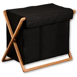 KESPER KESPER® Wäschebox Wäschesammler, aus Bambus, FSC® (1 St) braun|schwarz