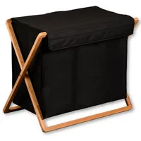 KESPER KESPER® Wäschebox Wäschesammler, aus Bambus, FSC® (1 St) braun|schwarz
