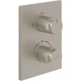 Villeroy & Boch Universal Taps & Fittings Unterputz-Thermostat mit Zweiwege-Mengenregulierung, brushed nickel Matt