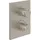 Villeroy & Boch Universal Taps & Fittings Unterputz-Thermostat mit Zweiwege-Mengenregulierung, brushed nickel Matt