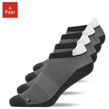SNOCKS Laufsocken 4 Paar Grau 35-38