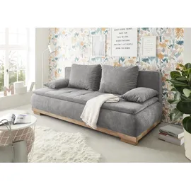 ed exciting design Schlafsofa Polyester 2-Sitzer Dunkelgrau