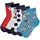 H.I.S. Socken H.I.S, Mädchen, Gr. 35-38, bunt, Baumwolle, Elasthan, Polyamid, unifarben, elastisch, Socken Socken Strümpfe Lange Socke, mit Fußballmotiven