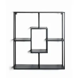 Haku-Möbel Wandregal 60 x 18 x 70 cm Schwarz
