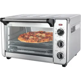 Russell Hobbs Backofen Airfryer [5-in-1: Heißluftfritteuse, Minibackofen, Grill, Toaster, Warmhaltefunktion] Express (20l, Pizza Ø 30cm, inkl. Frittierkorb, Backblech&Grillrost) Umluft- Ofen 26680-56