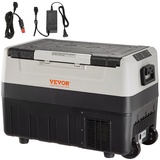 Vevor Camping Kühlschrank 35 L Kühlboxen 12 / 24 V Rollbare Elektrische Gefrierbox 2 in 1 Doppelzone Auto Kühlschrank Kompressor zum Warmhalten und