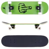 FunTomia Skateboard Skateboard mit Mach1 ABEC-9 Kugellager 7-lagigem Ahornholz 100A Rollen grün