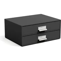 Bigso Box of Sweden Schubladenbox 2-tlg. dunkelgrau