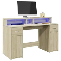 vidaXL Schreibtisch Sonoma Eiche braun
