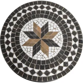 Atmosphera Runder Esstisch Kipos aus Mosaik D 90 cm,