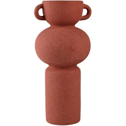 Dekovase AM DESIGN "Tischvase aus Keramik, Höhe ca. 24,5 cm", braun, H:24,5cm Ø:11,5cm, Keramik, Vasen, Keramikvase, Dekoobjekt, Blumenvase