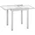 Merxx Balkonausziehtisch 130 x 65 x 75 cm silber/grau