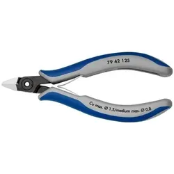 Knipex Präzisions-Elektronik-Seitenschneider L.125mm Form 4 Facette nein pol.