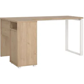 Home Affaire Eckschreibtisch HOME AFFAIRE "Arbeitstisch, Sekretär, Bürotisch, Stauraum, Computertisch", weiß (jackson hickory, weiß), B:150cm H:75,6cm T:99,6cm, Tische, Eckschreibtisch, 3 Schubladen integriert und 1 offenes Fach, Breite 150 cm
