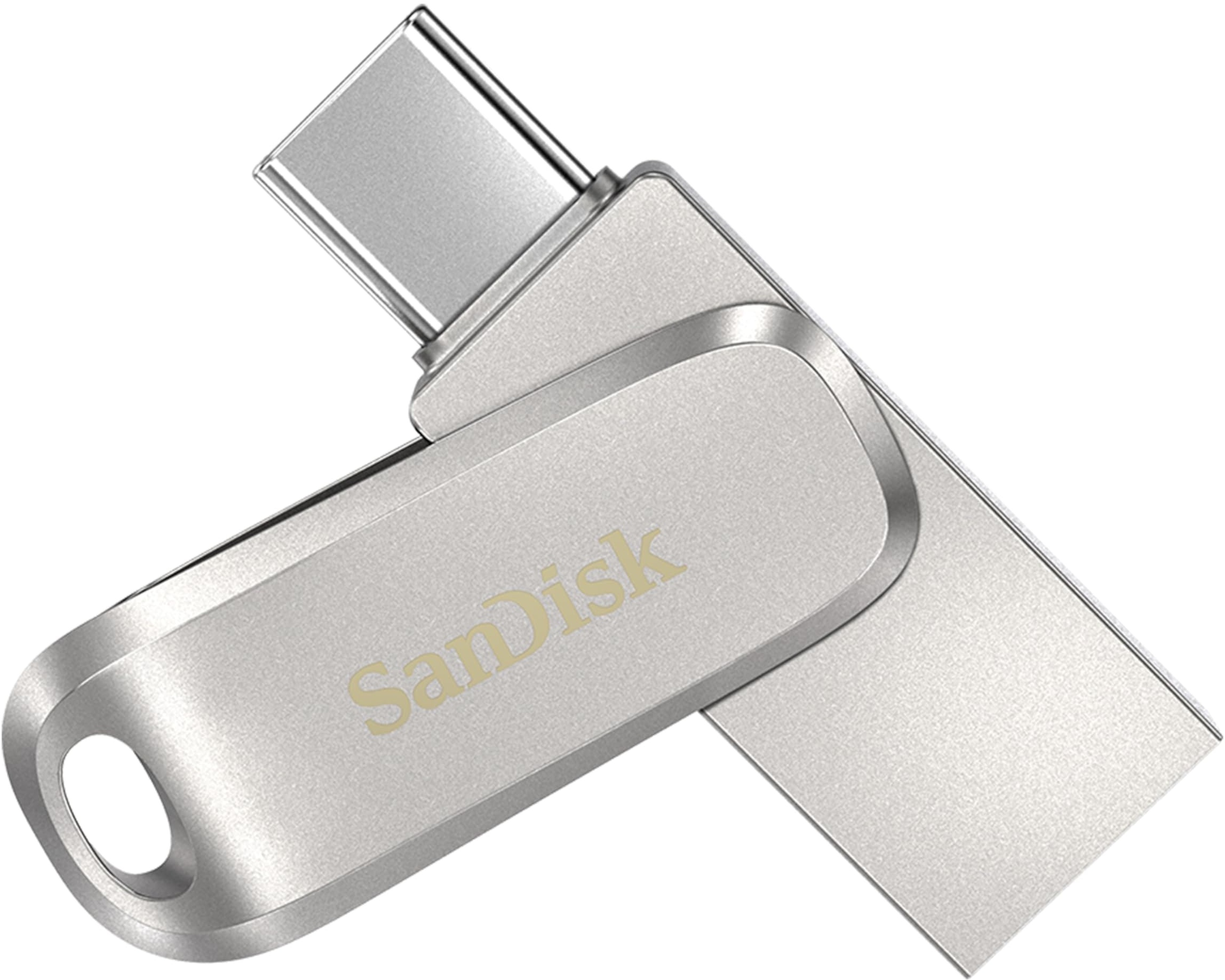 SanDisk Ultra Dual Drive Luxe USB Type-C-Laufwerk Smartphone Speicher 256 GB (Mobiler, USB 3.1 Gen 1, drehbares Design, 150 MB/s Lesen, automatisches Backup)