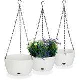 Relaxdays Blumenampel 28,5 x 28,5 x 67 cm Schwarz