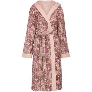 ESSENZA Bademantel Perri Ophelia Darling pink, L - 100% Bio-Baumwollvelours (GOTS) - Blumen - L