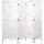 Mendler Paravent HWC-G30, Trennwand Sichtschutz Raumteiler, Shabby-Look 170x200cm ~ weiß