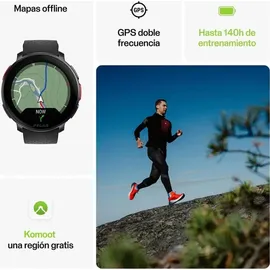 Polar Vantage V3 BT 47 mm Aluminiumgehäuse schwarz Silikonarmband blau L