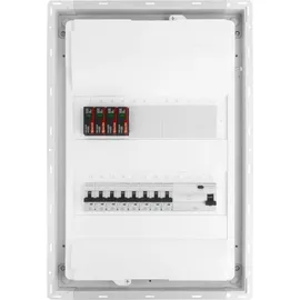 Doktorvolt Sicherungskasten Unterputz Verteilerkasten 2x12 Module 8xMCB 1xRCCB VDE Überspannungsschutz verdrahtet Sicherungen 505,50x348x98mm Doktorvolt