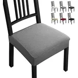 (1er-pack, Grau) 2-teiliger Stuhlhussen-esszimmerhussen-set