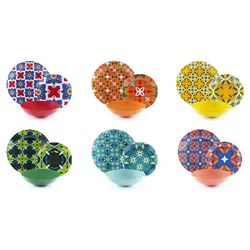 Excelsa Geschirrset 18-teiliges Ankara Porzellan Bunt