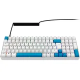 Sharkoon Skiller SGK50 S2 PBT, weiß, LEDs RGB, hot-swap, Gateron G Pro 3.0 YELLOW, USB, DE (4044951040865)