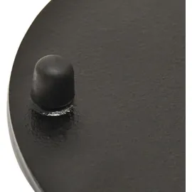 ad.con Teeservice aus Gusseisen 13-tlg mit Stövchen Teekanne 1,5L Schwarz mit Siebeinsatz Teetassen und Untersetzer Tee Set im japanischen Stil