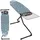 Kadax Bügelbrett 120x42cm - Stabiler Bügeltisch für Dampfbügelstation, klappbar, höhenverstellbar, mit hitzebeständiger Bügeleisenablage, ausziehbares Fach