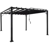 Mendler Pergola HWC-L40 3 x 3 m Grau