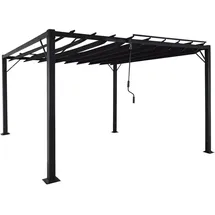 Mendler Pergola HWC-L40 3 x 3 m Grau