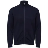 Selected HOMME SLHBERG FULL ZIP CARDIGAN blau S