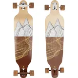 FIREFLY Kinder LGB 305 Longboard-Skateboard, Wood/White/Brown, One Size