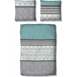 OTTO home Cremona Biber grau/mint 200 x 200 cm + 2 x 80 x 80 cm