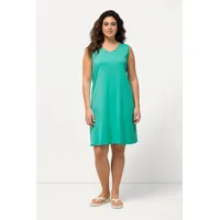 Ulla Popken Damen, Wellenkanten, A-Linie, Feinripp, Biobaumwolle 793167 Kleid,