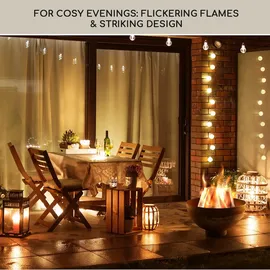 Blumfeldt Savage Feuerschale mit Grill Ø 60,5 cm Stahl Wetterschutz Rost