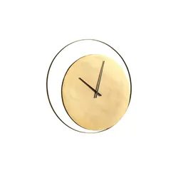 Wanduhr 80 cm ¦ gold ¦ Metall ¦ Maße (cm): T: 3  Ø: [80.0]