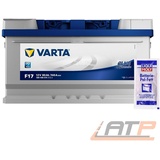 VARTA AUTOBATTERIE 12V 80Ah STARTERBATTERIE 740A INKL LIQUI MOLY BATTERIEPOLFETT