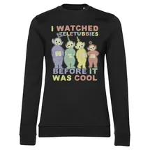 Teletubbies I Watched Before It Was Cool Girly Sweatshirt Schwarz XXL