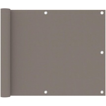 vidaXL Balkon-Sichtschutz Taupe 75x400 cm Oxford-Gewebe