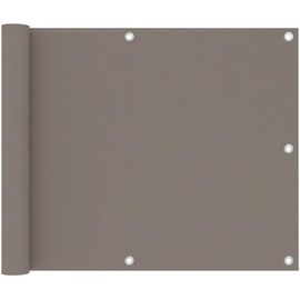 vidaXL Balkon-Sichtschutz Taupe 75x400 cm Oxford-Gewebe