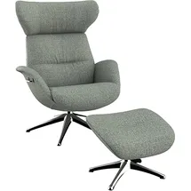 flexlux Relaxsessel More Polyester 90 x 107 x 89 cm Blau mit Kopfteil