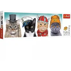 Trefl: Flauschiges Team - Panorama-Puzzle mit 500 Teilen