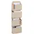 Relaxdays Hängeorganizer 4 Fächer 4-tlg. beige